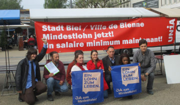 Bienne et Berne exigent le salaire minimum