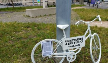 Vélo fantôme à la mémoire d'un cycliste tué